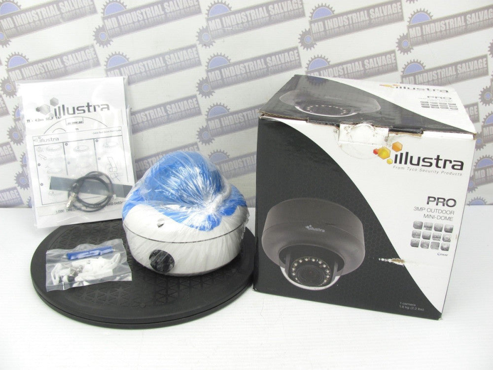 TYCO - IPS03-D3-OCWIT - True WDR 3 MP IR MiniDome Camera, 9-22mm (NEW in BOX)