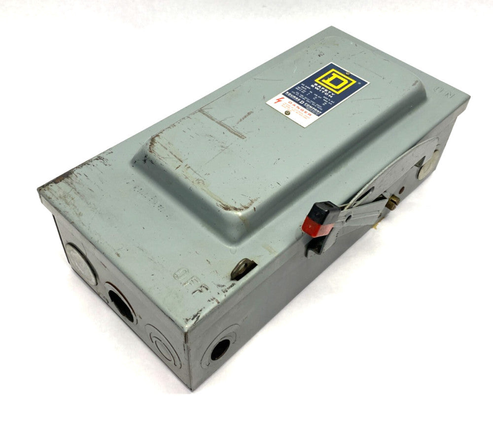 Square D H362 Heavy Duty Safety Disconnect Switch 3-Pole 60A 600VAC