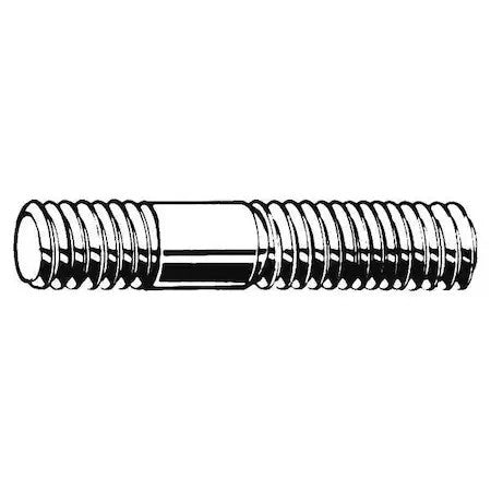 Zoro Select M21520.120.0065 Double-End Threaded Stud, M12-1.75Mm Thread To
