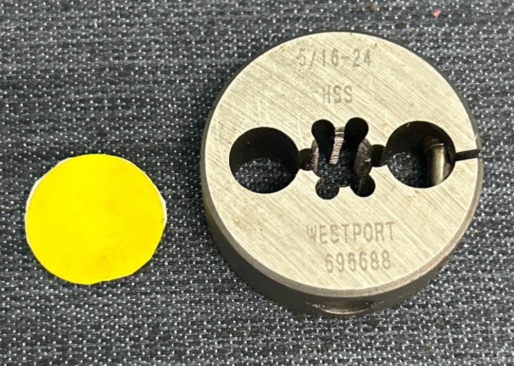 WESTPORT HSS ADJUSTABLE ROUND SPLIT DIE  5/16" - 24