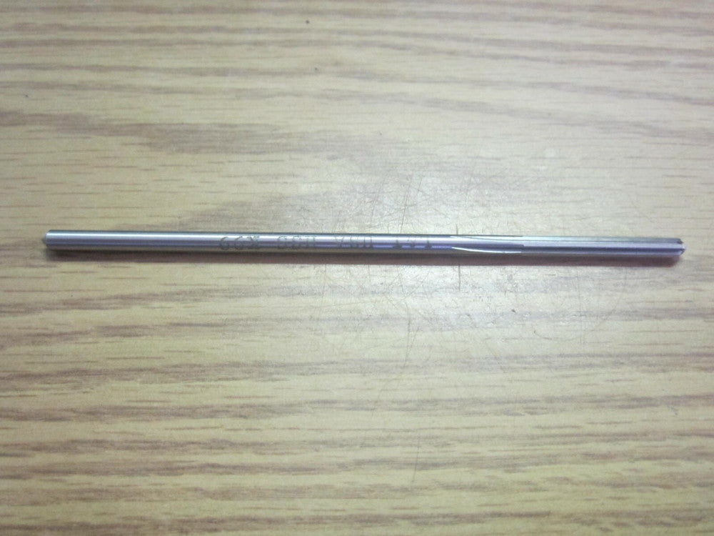  0.1600" x 1-1/8" x 0.1530" x 4-1/2" OAL HSS RH 6-Flute Chucking Reamer NEW