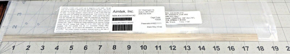 56% Silver BAG-7  Brazing Solder Wire Food Equipment, Stainless 1 ½ OZ [C9S2]