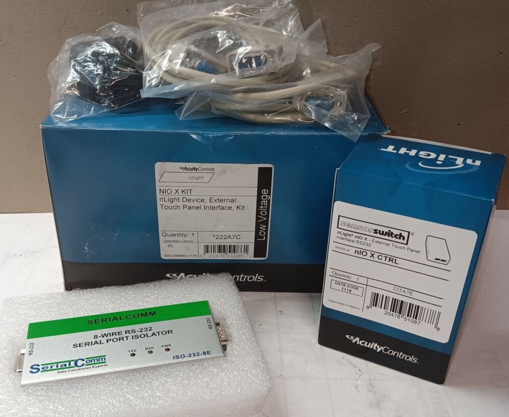 NEW ACQUITY CONTROLS NIO X KIT EXTERNAL TOUCH PANEL INTERFACE KIT RS232 CONTROL