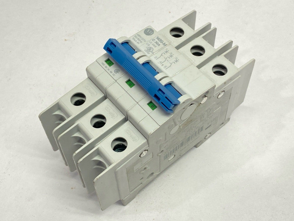 Allen Bradley 1489-M3C300 Ser D Circuit Breaker 3-Pole 30A 480Y/277V