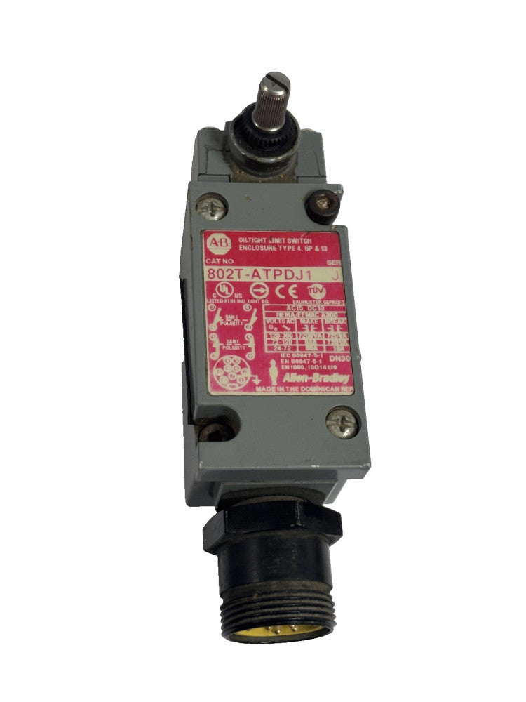 ALLEN BRADLEY 802T-ATPDJ1 LIMIT SWITCH 4-CIRCUIT 600VAC MAX 10 AMP MAX
