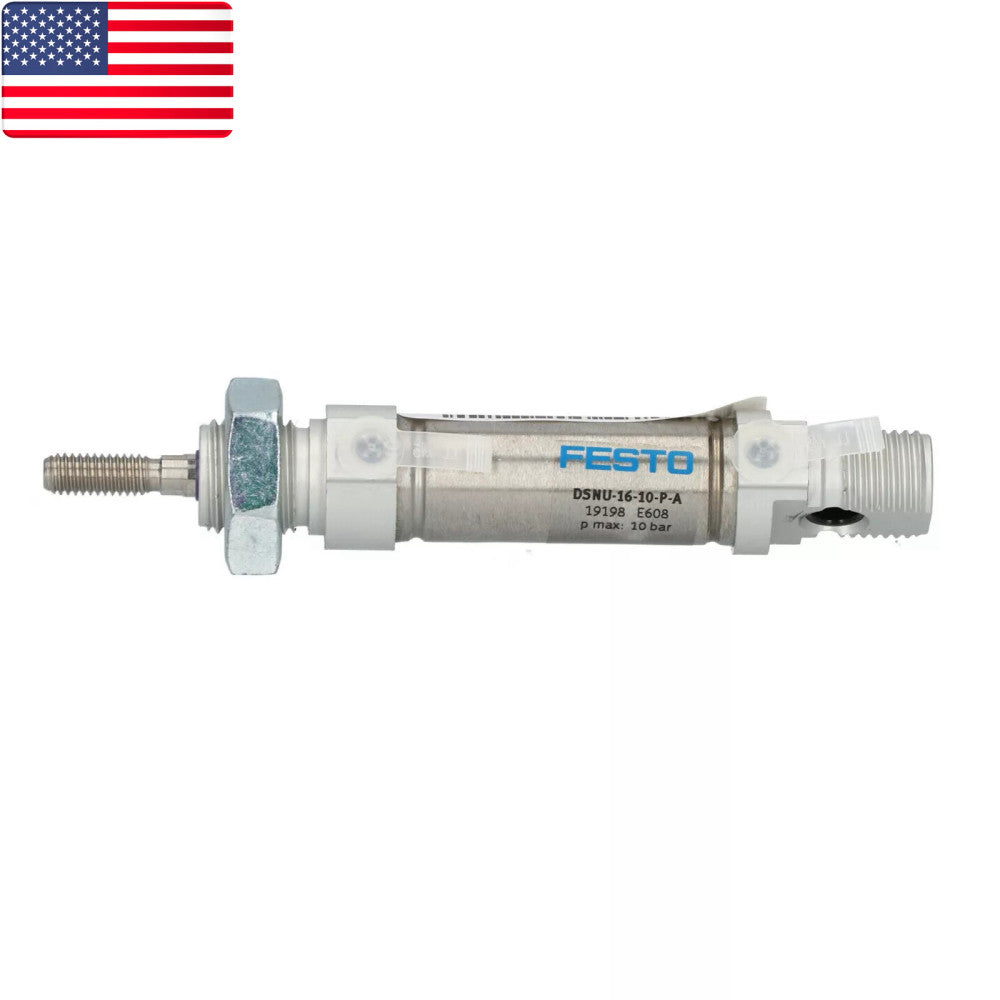 New FESTO DSNU-16-10-P-A 19198 Pneumatic Cylinder Control Valve - US Stock