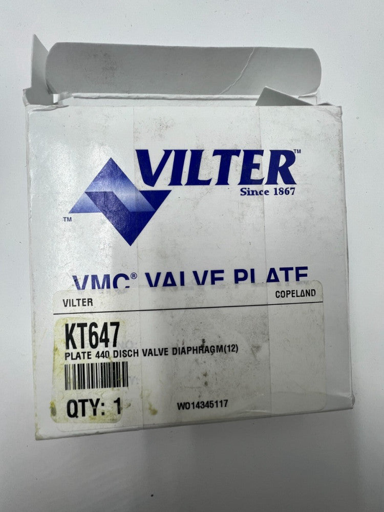 QTY 12 Vilter KT647 VMC Valve Plate 440 Discharge Valve Diaphragm