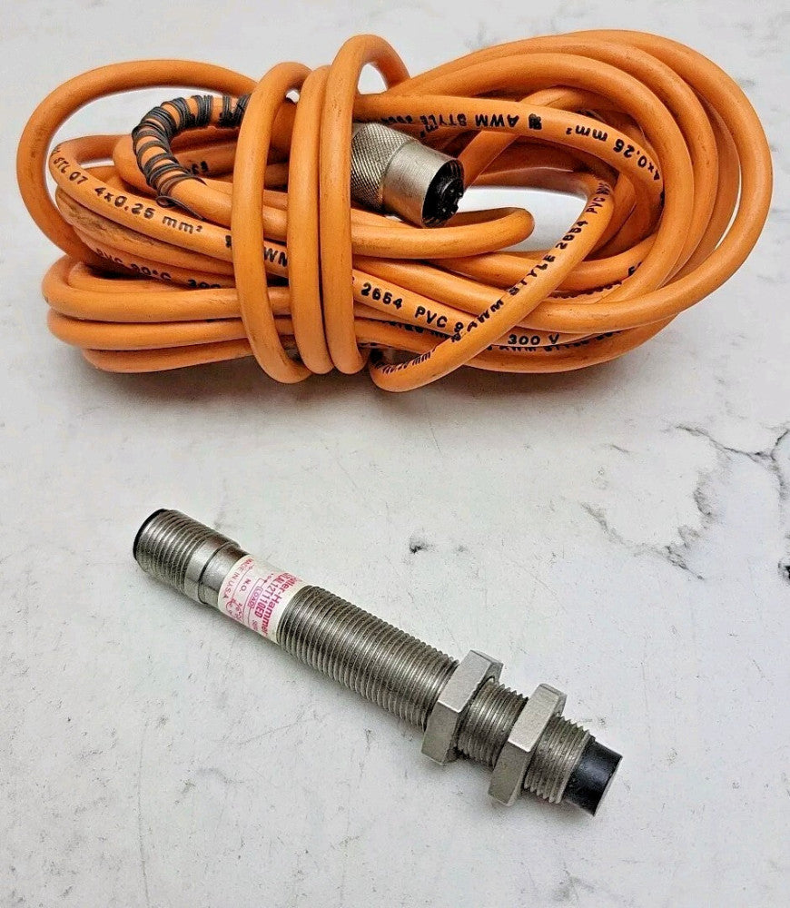 Cutler Hammer E57LAL12T110ED Proximity Switch 12mm Series E1 With Cable Used