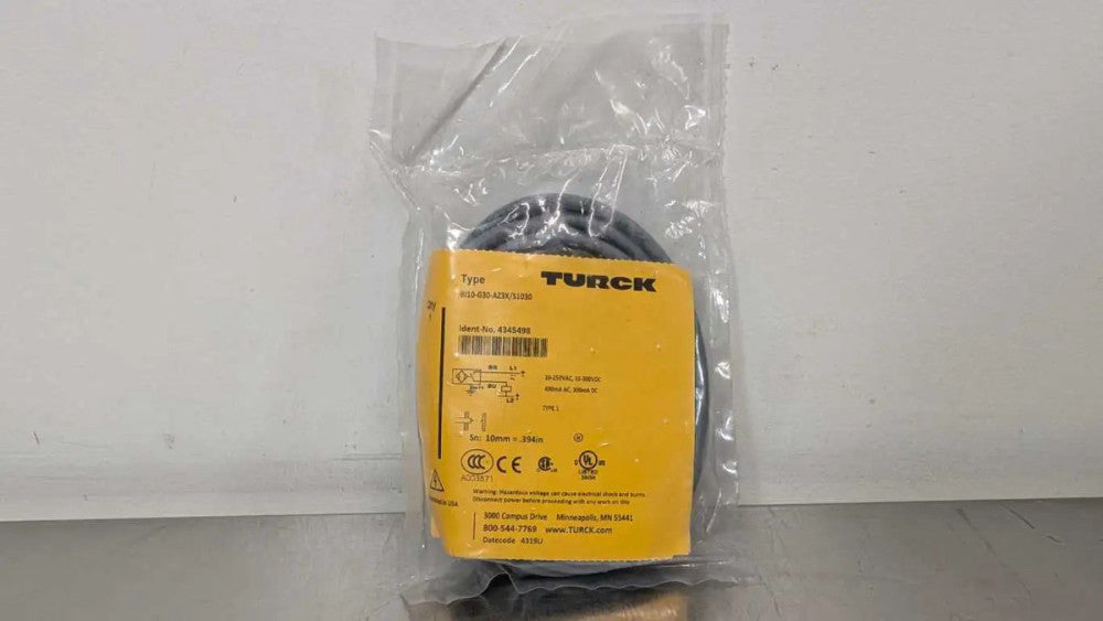 Turck BI10-G30-AZ3X/S1030 Inductive Sensor 4345498 10mm Threaded Barrel M30 x 1.