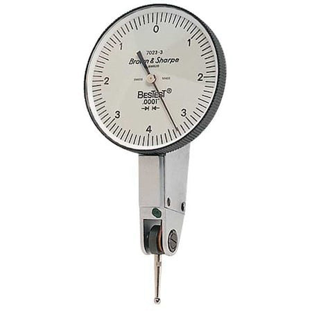 Tesa Brown & Sharpe 599-7023-3 Dial Test Indicator,Hori,0 To 0.008 In