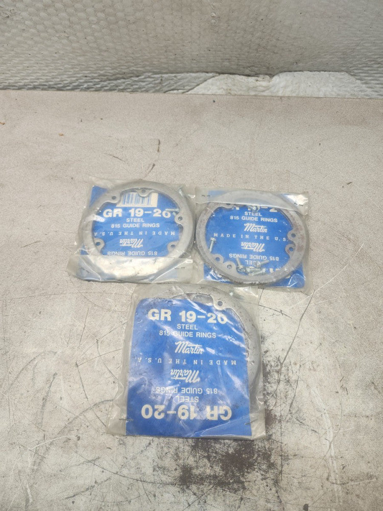 NEW IN BAG LOT OF 3 MARTIN STEEL 815 GUID RINGS GR 19-20