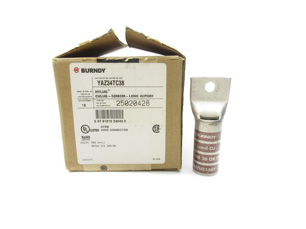 BURNDY YAZ34TC38 (PKG OF 10) NSMP