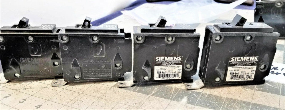 Lot Of (4) Siemens ITE BL120 / B120 Circuit Breaker 20amp 1 Pole TESTED [C4B4