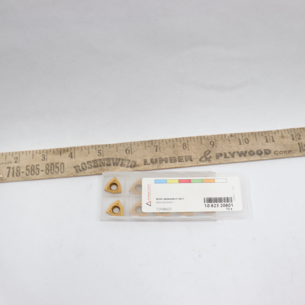 (10-Pk) Ceratizit Drilling Insert Carbide WOEX 080404SN-01 BK72 1082320801