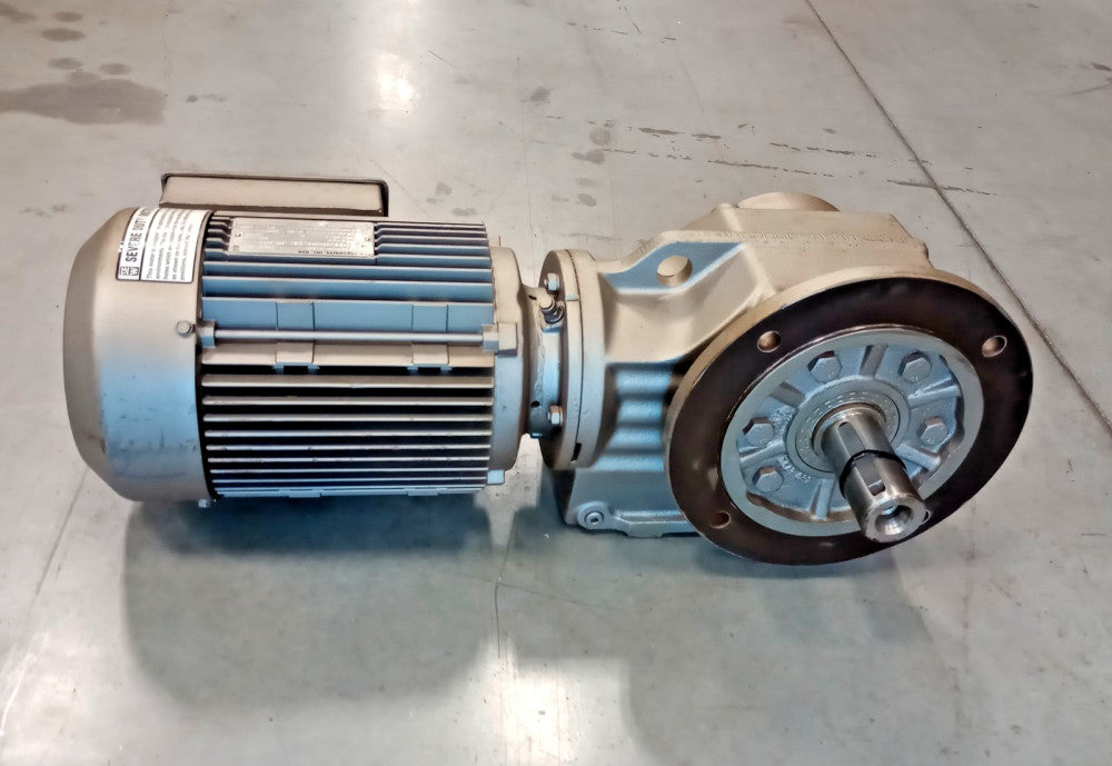 SEW Eurodrive KF67DT100L8/4-KS x 90.04 Used Gear Motor 3ph 460V Ratio 90.04:1