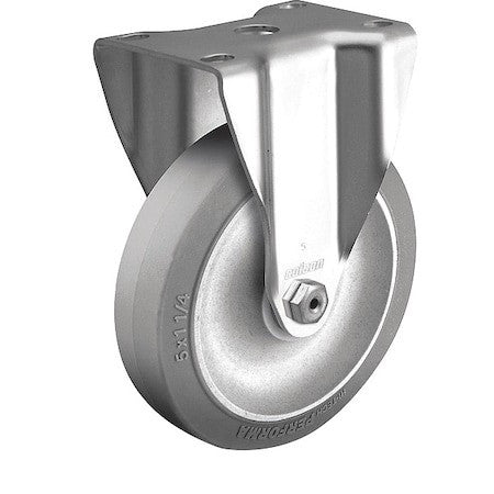 Colson 2.03308.42 3" X 1-1/4" Non-Marking Rubber Hi-Tech Rigid Caster, No