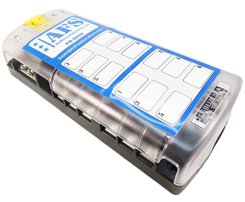 AFS PD-B6I6 Protector Fuse Panel 12 Outputs Split 6/6 NEW IN BOX