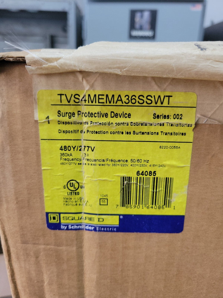 1- NEW  TVS4MEMA36SSWT  SQUARE D SURGE PROTECTIVE DEVICE