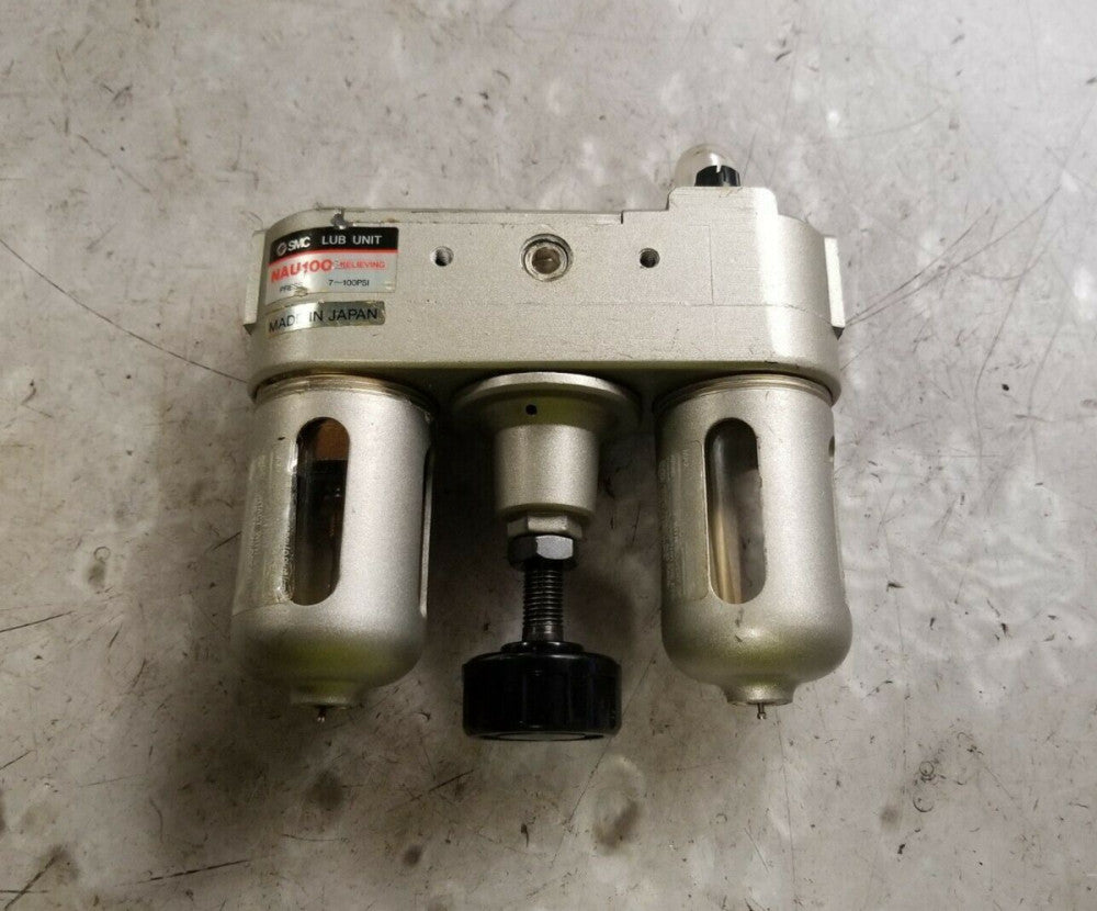 NEW SMC NAU100 LUBRICATOR UNIT 1/4" NPT 7-100 PSI  NAU100