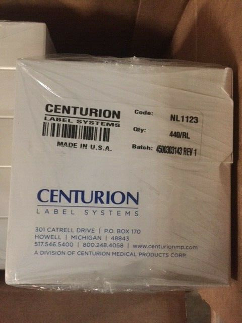 (Pack of 5 rolls) Centurion NL1123 - LABEL, CHANGE MONDAY, 1X3, 440/RL (NEW)