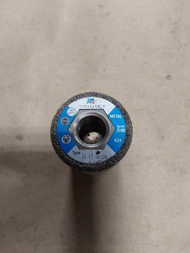 PFX 1"1/2x3x5/8-11 Type 18 Cone A24 METAL MAX RPM 25000 PN:622056 10pc