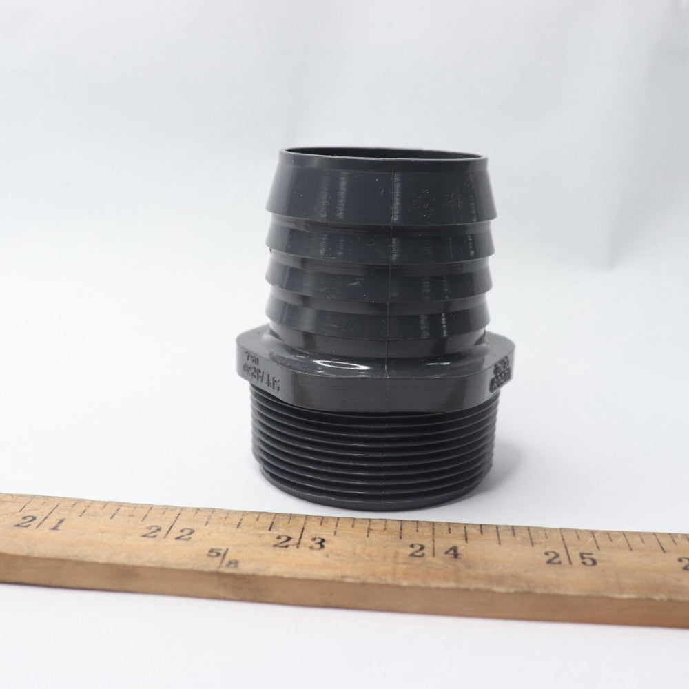 Spears Tube Fitting Adapter Schedule 40 PVC Gray 2"