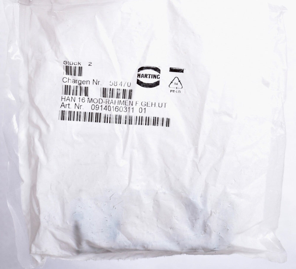 2 Count HAN Harting Fixed Frames for 4MOD  09140160311