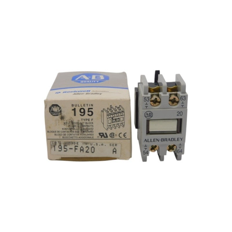 ALLEN BRADLEY 195-FA20 SER. A 690V 10A (GY/BL) NSMP