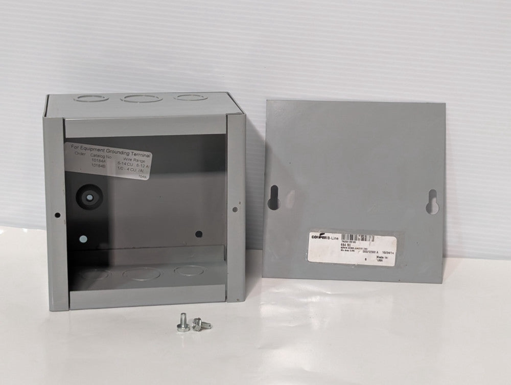 Cooper B-Line J & P Box 312J Series C Type 1 Screw Cover Junction Box Enclosure