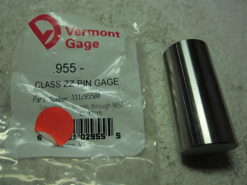 Vermont Gage (111295500) 0.955 Diam Class ZZ Pin Gage