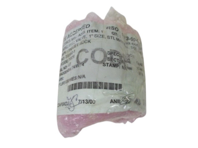 SCE RSO-1073-00-00 DISC VALVE 1"  NSNP