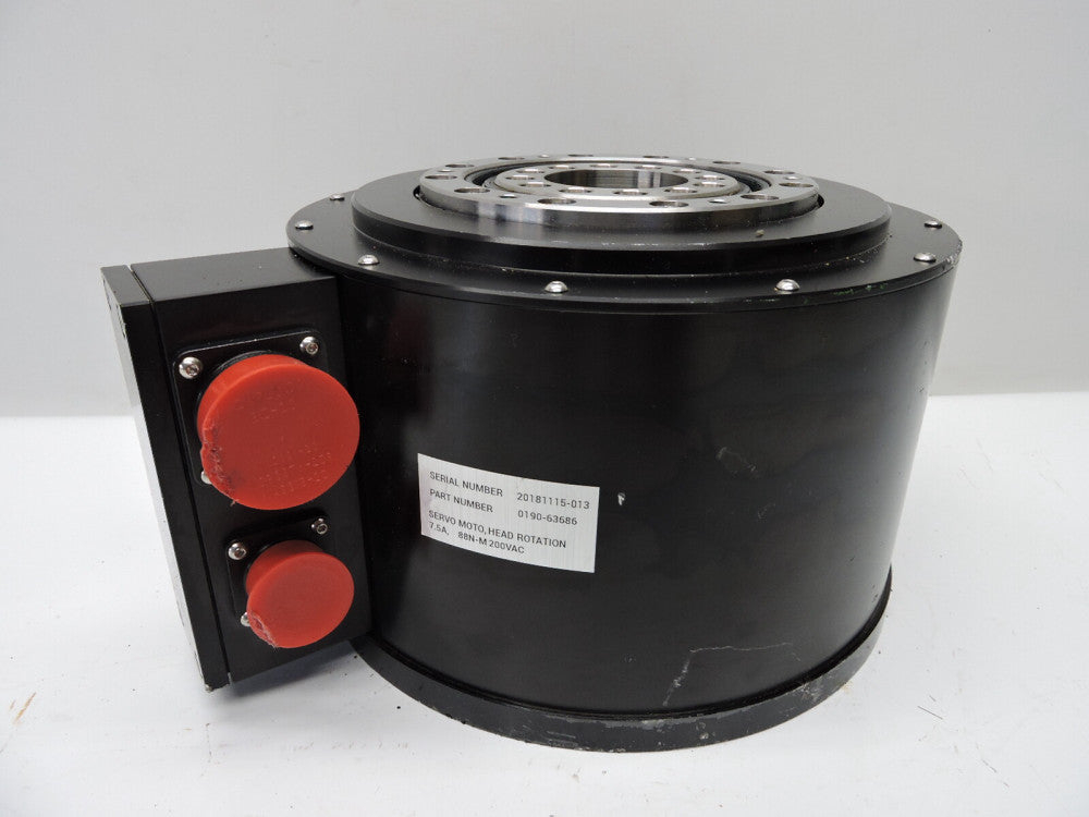0190-63686 Servo Motor Head Rotation 7.5A, 88N-M 220 VAC 340-140-11031 - NOB NEW