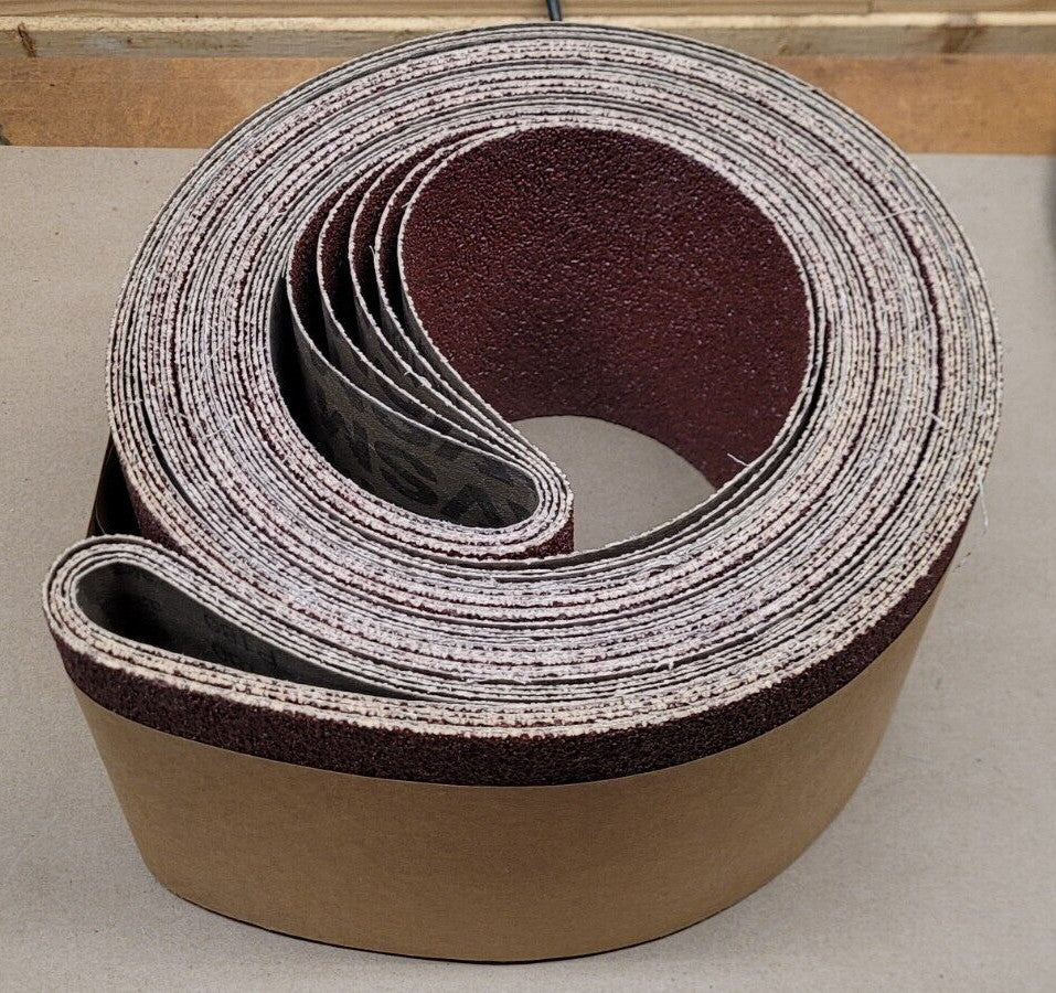 Lot of 5 VSM 108072 KK718X P180 6" x 168" Sanding Belts 6x168