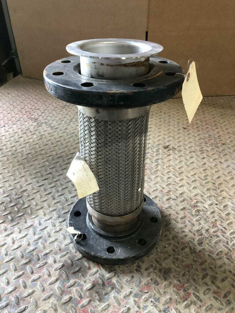 4" X 17" Flanged Braided Stainless Steel Flexible Hose 375PSI