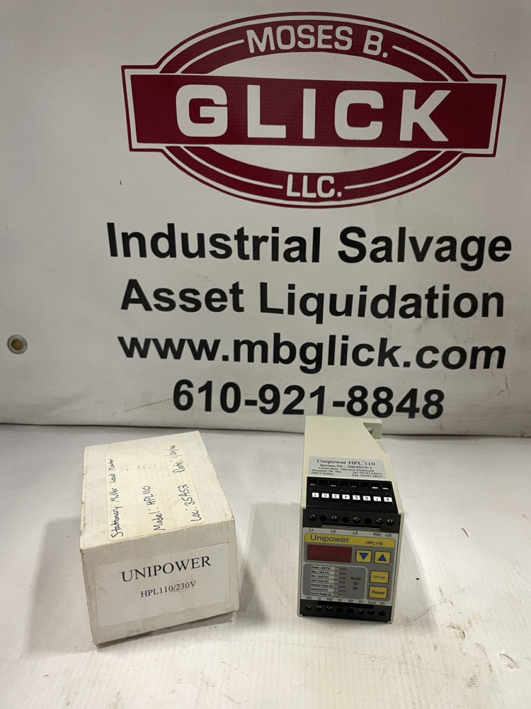 Unipower HPL110 Digital Motor Load Monitor 298-240VAC -NIB
