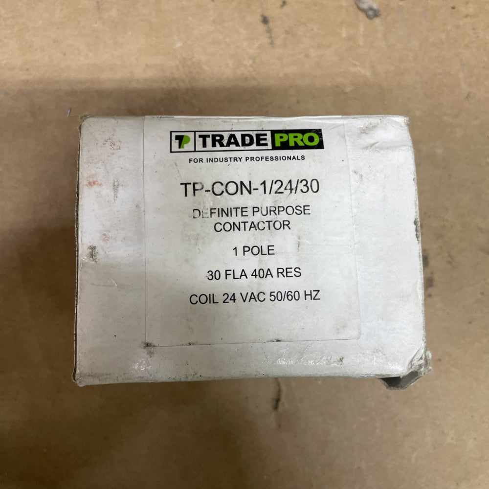 Trade Pro TP-CON-1/24/30 Definite Purpose Contactor NEW