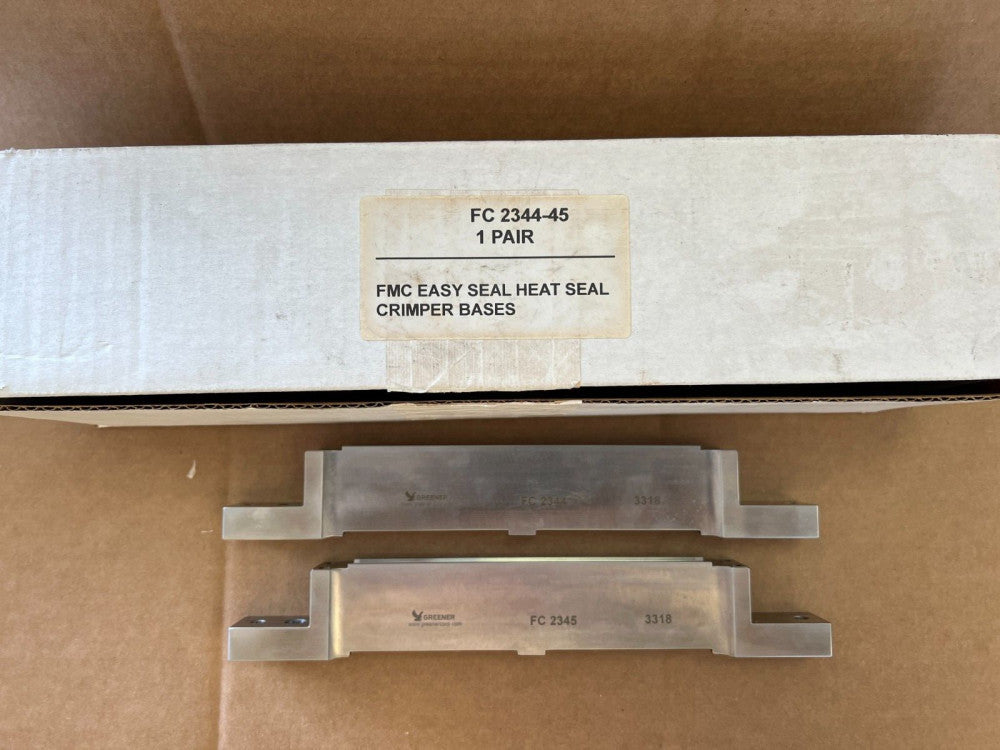 GREENER FC 2344-45, EASY SEAL HEAT SEAL CRIMPER BASES, MAKE OFFER!