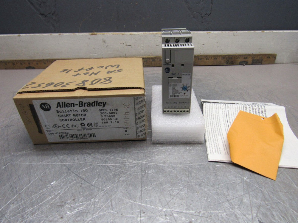 ALLEN BRADLEY 150-C16NBD SER-B SMART MOTOR CONTROLLER FRN:2.10 NEW IN BOX !!
