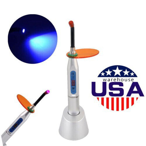 US~Dental Dentist Wireless Cordless LED Curing Light Lamp 1500mw 5W Resin Cure