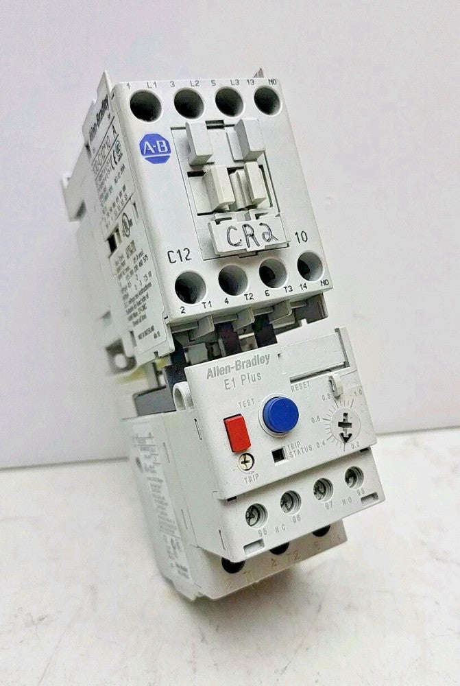 Allen Bradley 100-C12*10 Contactor Ser A 110V/120V Coil With 193-ED1BB Relay 