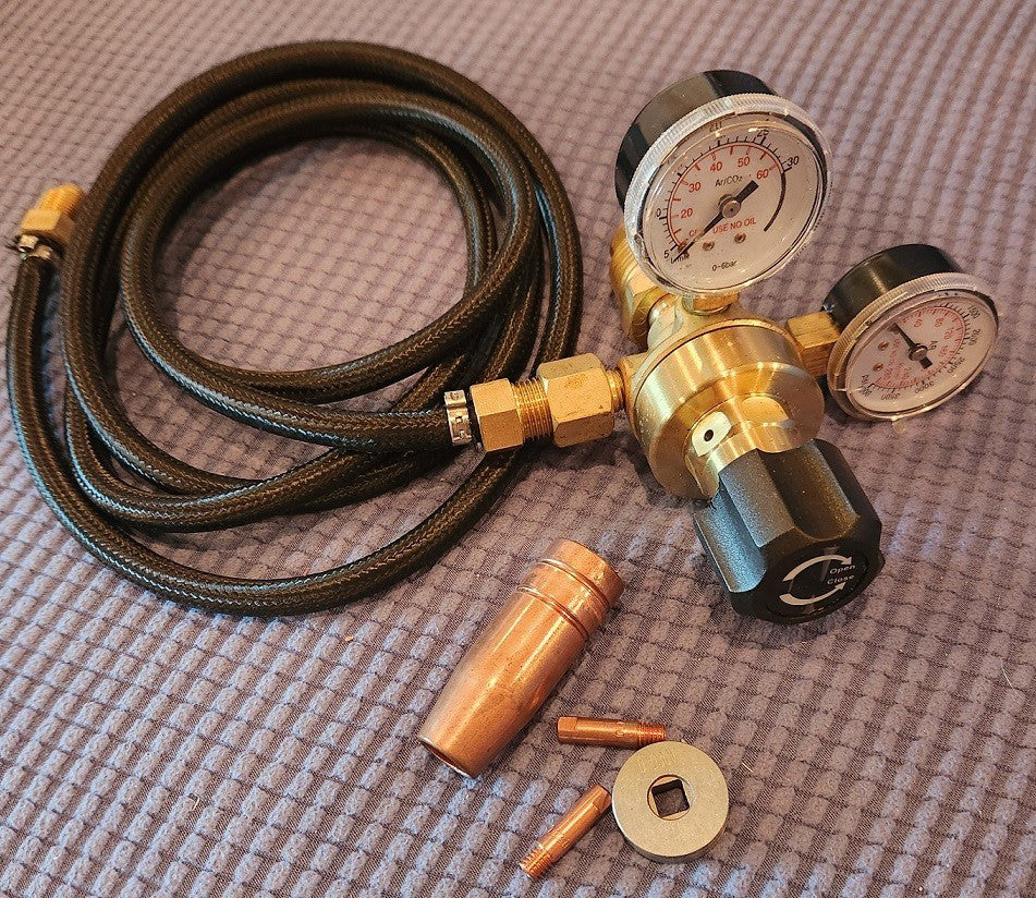 Argon CO2 Regulator Gauge / Flow Meter for Mig Tig Gas Welding w/Hose