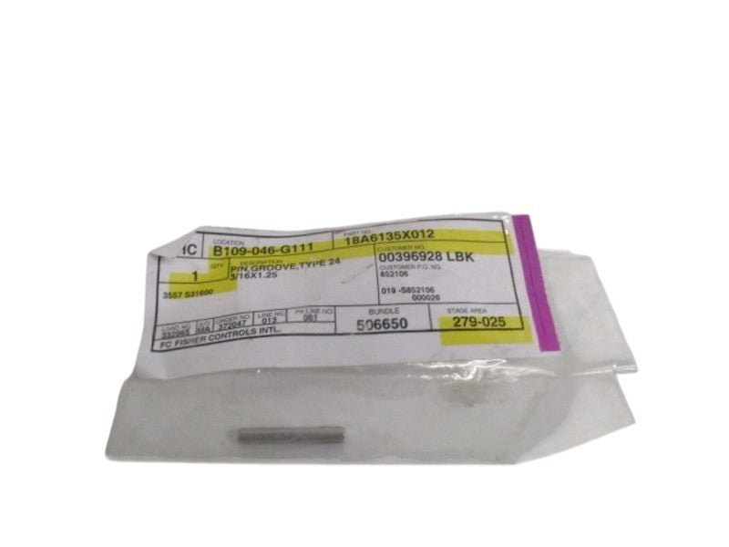FISHER 18A6135X012 GROOVE PIN  NSNP