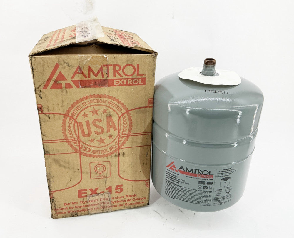 New Amtrol EX-15 2 Gallon Hydronic Expansion Tank 12-100PSIG 240F