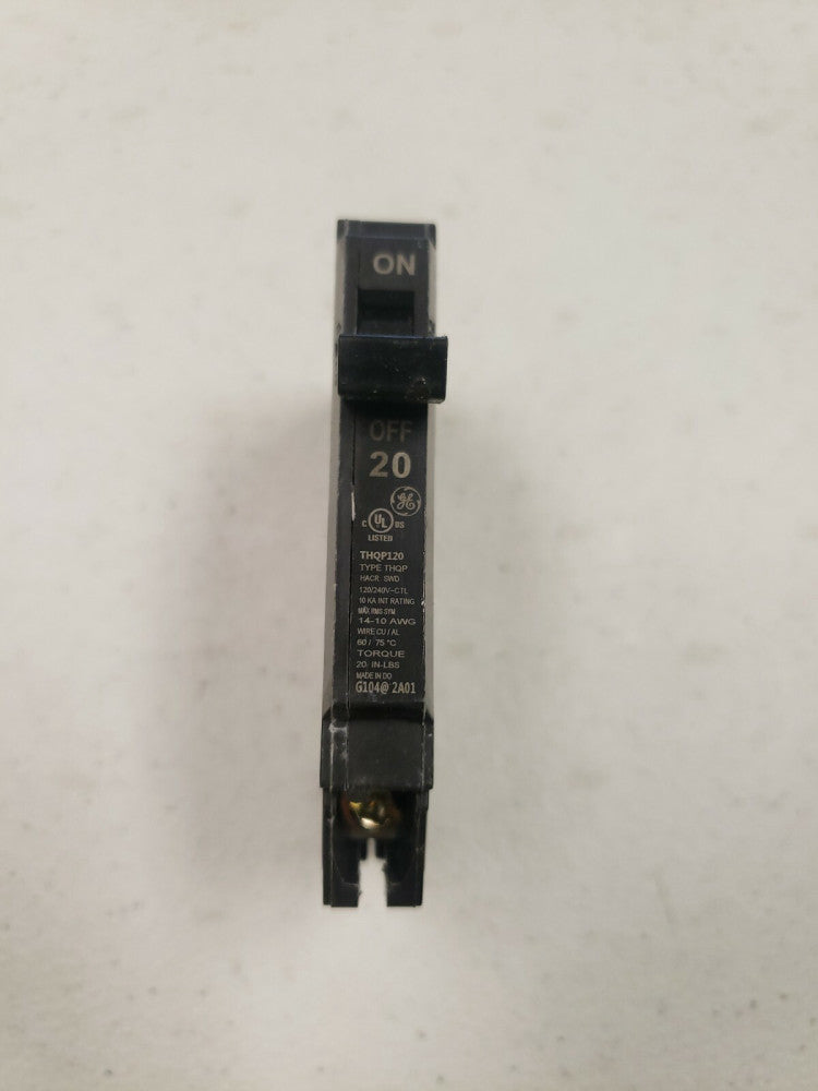 GE THQP120 CIRCUIT BREAKER 20 Amp 1 Pole 120/240V NTO