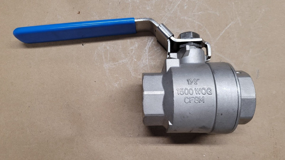 Velan-Velvac S07-M1113-SSG 1-1/2" CF8M Stainless Steel Ball Valve 1500WOG