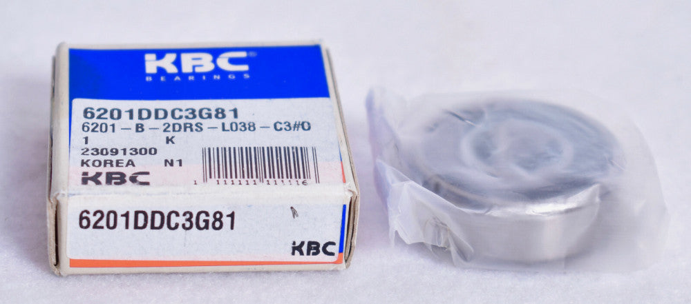 KBC Double Rubber Sealed Ball Bearing 6201DD  6201D