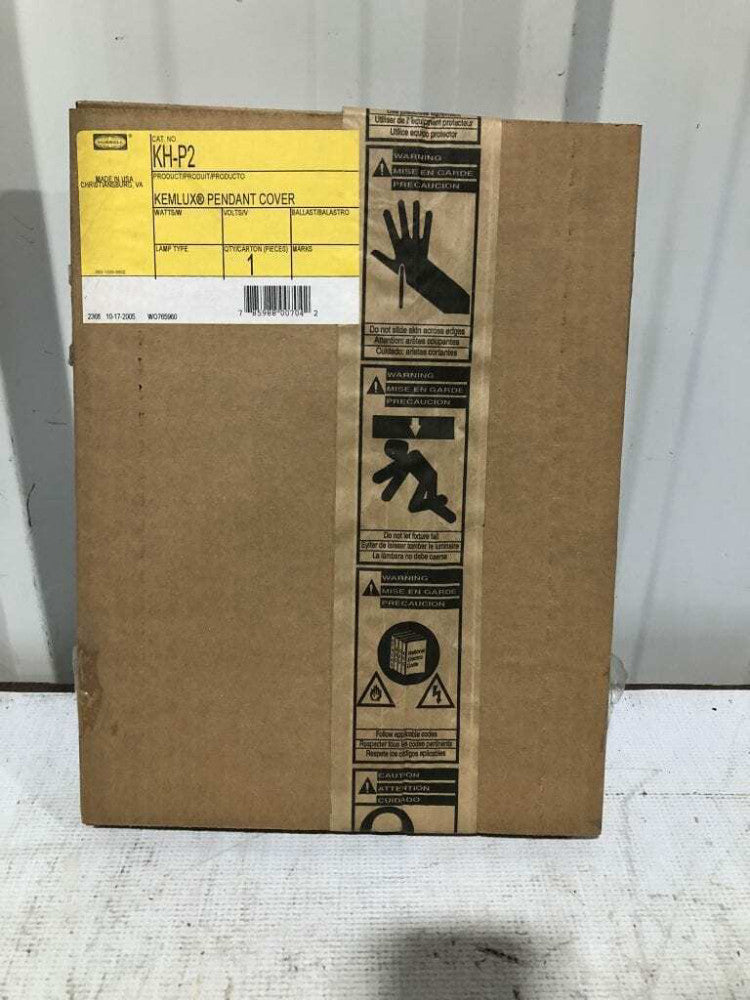 Hubbell KH-P2 Kemlux Pendant Cover -NIB