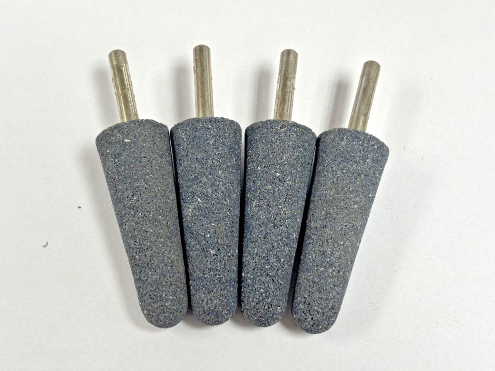 KINIK MOUNTED POINT FINE ABRASIVE GRINDING STONE 31/32"DIA 2-5/8"LENGTH LOT OF 4