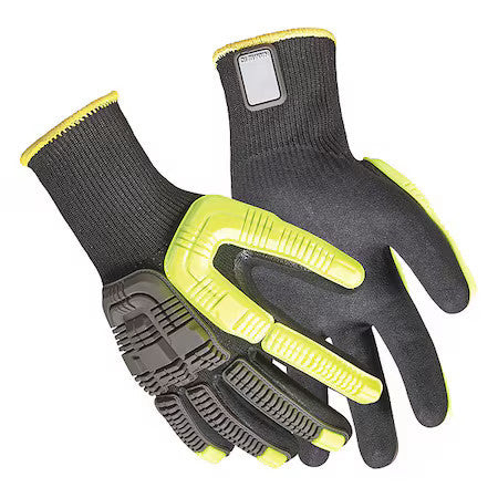 Honeywell 41-4413Be/7S Knit Gloves, Cut Level A4 ,Double Dipped ,Nitrile ,Sandy