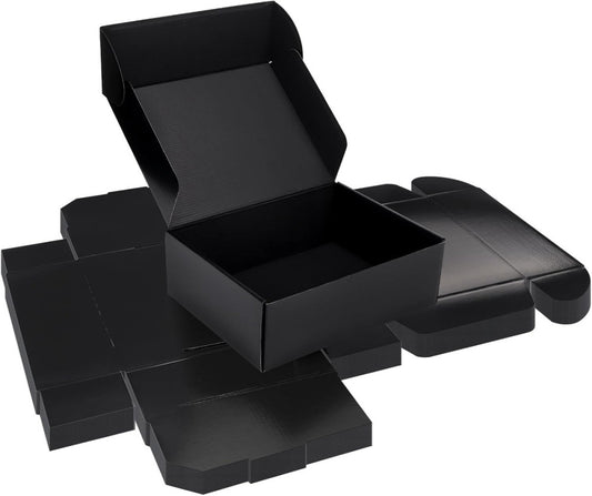 12X9X4 Black Shipping Boxes 20 Pack, Large Cardboard Mailer Boxes for Small Busi